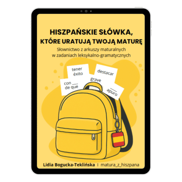 Okłądka ebooka - Hiszpańskie słówka które uratują Twoją maturę