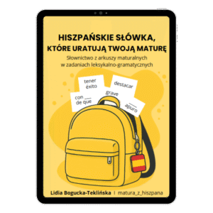Okłądka ebooka - Hiszpańskie słówka które uratują Twoją maturę