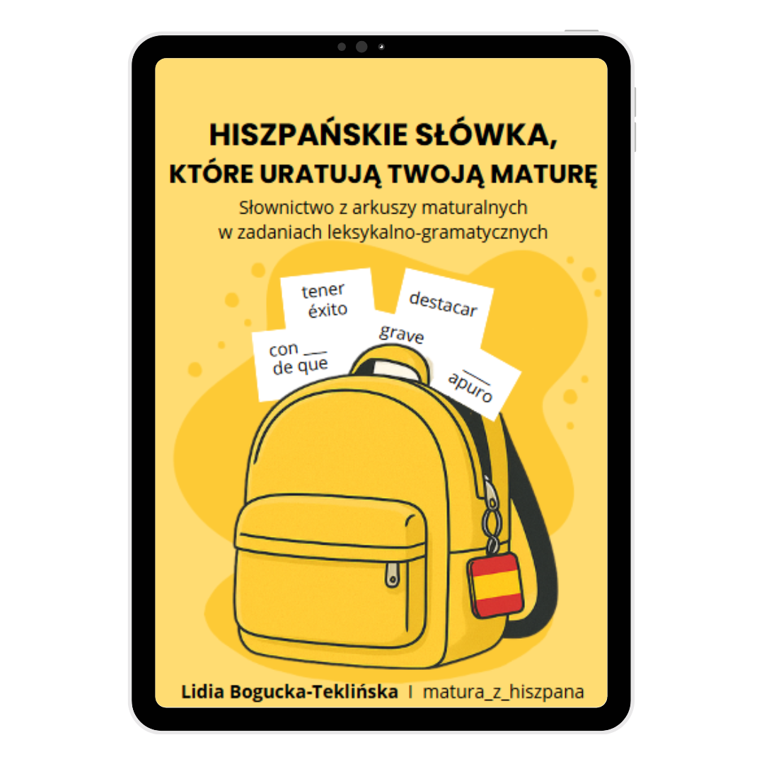 Okłądka ebooka - Hiszpańskie słówka które uratują Twoją maturę