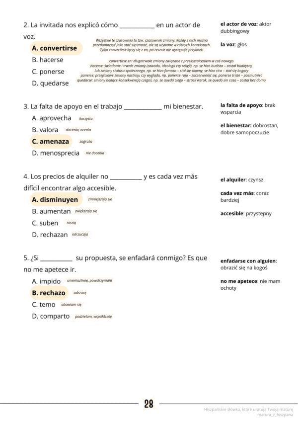 E-book: Hiszpańskie słówka, które uratują Twoją maturę